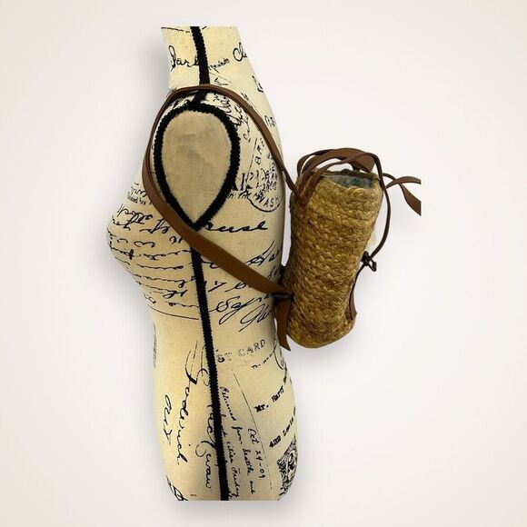 XIX Palms The Shorebreak Picnic Cooler Bag Backpack Jute Woven Handmade With Tag - Picture 7 of 11